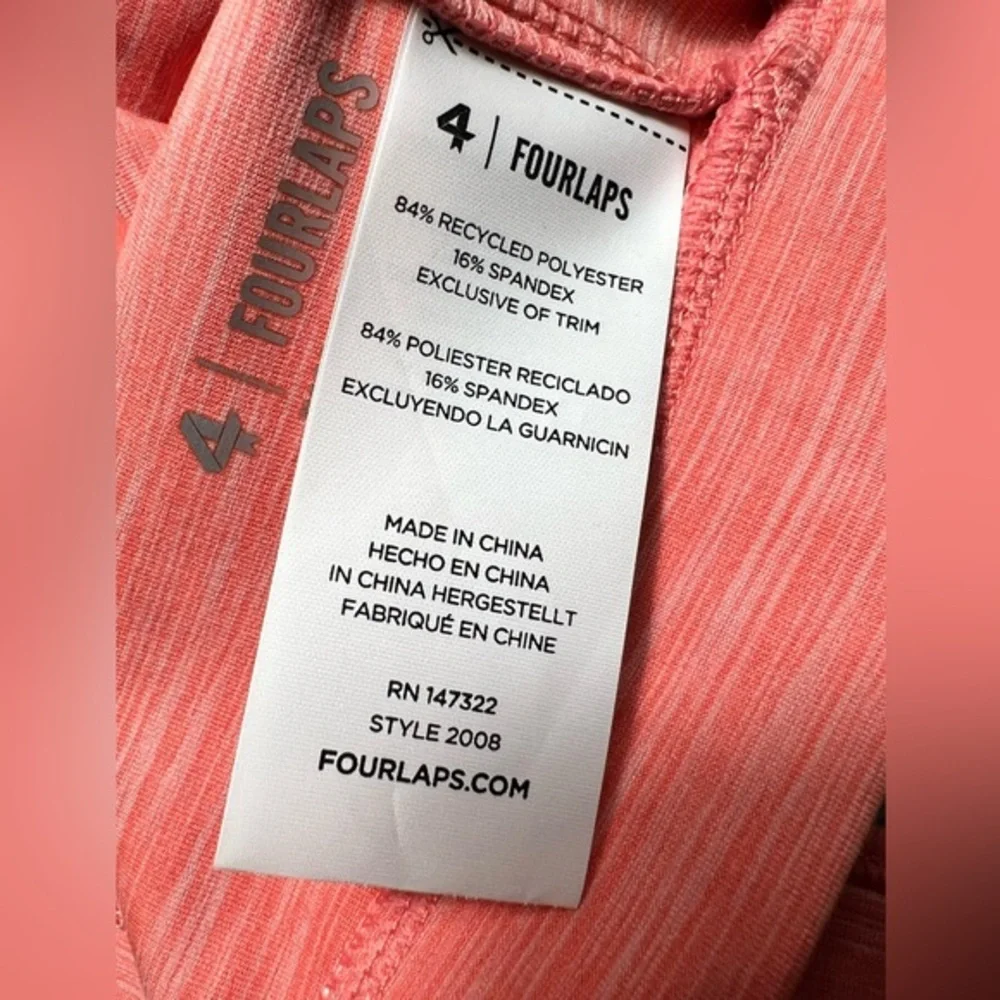 FourLaps Vitality Sports Bra activewear workout bra Blush Space Dye‎ size XXL - Picture 8 of 10